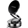 Porodo 360° Rotatable Foldable Magnetic Vacuum Suction Holder - Black - ستاند سيارة مناسب لجميع انواع الاجهزة - شفط بدون شحن - دوران 360 درجة - ماغ سيف