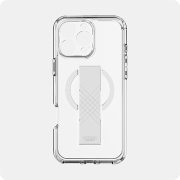 Itskins Avana Grip-It Series Case Compatible With Magsafe For iPhone 16 Pro / Pro Max - Clear-  كفر حماية عالية - ماغ سيف + مسكة شريطية - شفاف