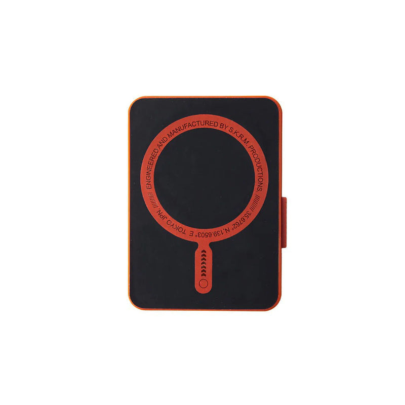 Skinarma Mirage Magnetic Cardholder with Grip Stand Spunk - Orange - مسكة مغناطيس - ماق سيف - وستاند جانبي ورأسي ومحفظة للبطاقات - سكين ارما