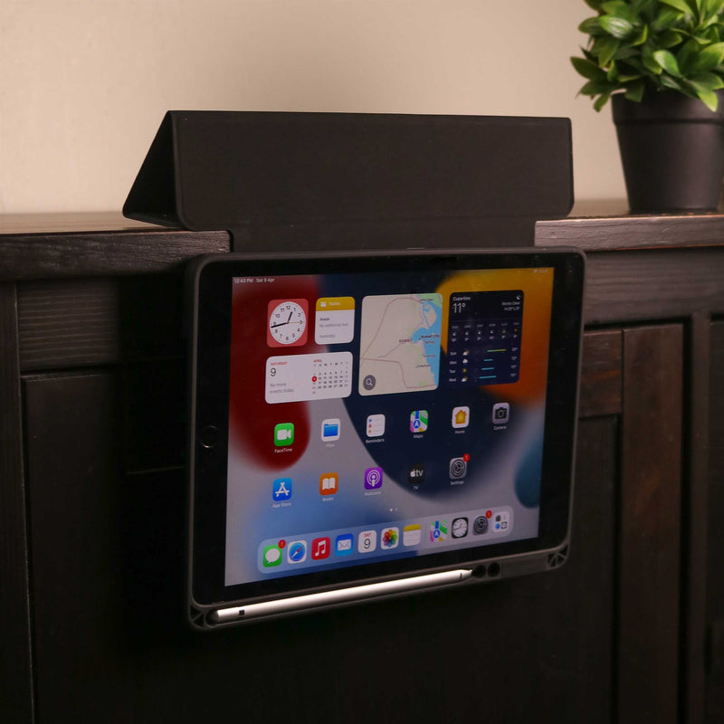 Toby Series Case for iPad With Apple Pencil Holder & Auto Sleep Wake - Black - كفر ايباد حماية عالية - مع مكان للقلم - ووضعيتين للاستاند - مغناطيس