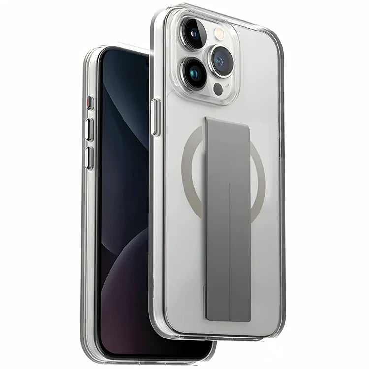 GRIPP Holdit Apple iPhone with MagSafe Case - Grey - iPhone 16/16 Plus/16 Pro/16 Pro MAX - كفر حماية عالية - مع ماغ سيف - ماسكة