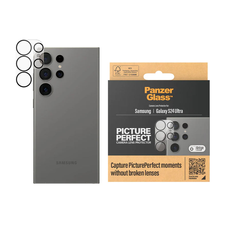 PanzerGlass® PicturePerfect Camera Lens Protector Samsung Galaxy S24 Ultra - الترا S24 حماية كاميرا خلفية - سامسونج