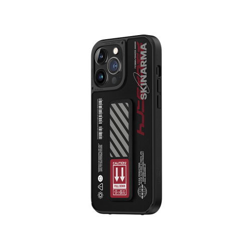 SkinArma Shingoki Case for iPhone 14 Pro/14Pro Max - Red - كفر حماية عالية مع مغناطيس للسيارة ومسكة ستاند