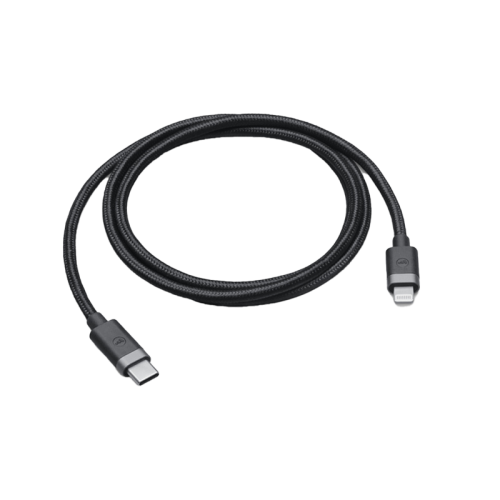 Mophie Charge And Sync USB-C To Lightning Cable 1M - Black - سلك شحن ايفون تايب سي - موفي - 1 متر - كفالة 18 شهر