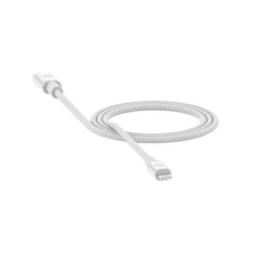 Mophie Charge And Sync USB-C To Lightning Cable 1.8M - White - سلك شحن ايفون تايب سي - موفي - طول 180 سم - كفالة 18 شهر