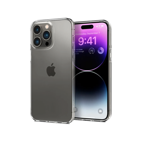 Spigen Crystal Flex Case For IPhone - Space Crystal - كفر حماية عالية - شفاف