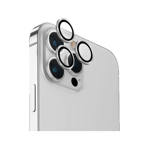 Uniq Optix Camera Lens Protector For iPhone 15/15 Plus/15 Pro/15 Pro Max - Sterling Silver - حماية لعدسة كاميرا الهاتف - حبات - يونيك