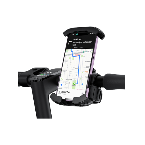Baseus Quick Go Series Bike Phone Mount - Cluster Black - ستاند للدراجات الهوائية والنارية والاسكوترات - لجميع انواع الاجهزة