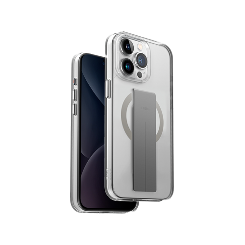 Uniq Hybrid Heldro Mag Case For IPhone  15/15 Plus/15 Pro/15 Pro MAX - Lucent Clear - كفر حماية عالية - ماسكة - ماغ سيف - يونيك
