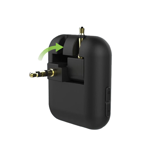 Energea AirLink Dual Channel Airplane Bluetooth Transmitter - Black [B] - جهاز ارسال بلوتوث - للطائرة - انيرجيا