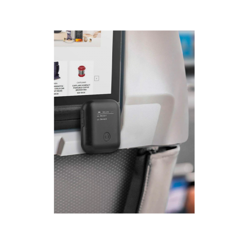 Energea AirLink Dual Channel Airplane Bluetooth Transmitter - Black [B] - جهاز ارسال بلوتوث - للطائرة - انيرجيا