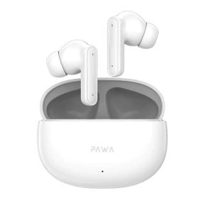 Pawa Pellucid ANC True Wireless Earbuds - Grey & White -  سماعة باوا - بلوتوث كفاله 12 شهر