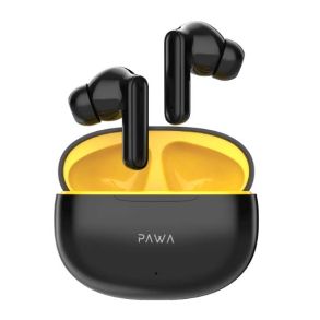 Pawa Pellucid ANC True Wireless Earbuds - Black/Yellow - سماعة باوا - بلوتوث -