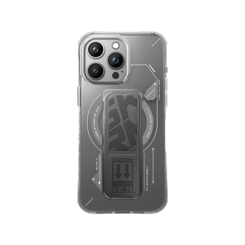 SkinArma Helio MagSafe Case With Grip Stand For IPhone - Grey -  كفر حماية عالية - ماغ سيف - مع مغناطيس للسيارة ومسكة ستاند