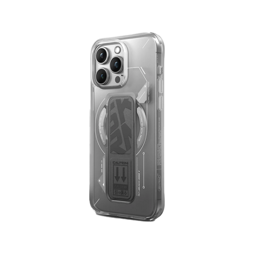 SkinArma Helio MagSafe Case With Grip Stand For IPhone - Grey -  كفر حماية عالية - ماغ سيف - مع مغناطيس للسيارة ومسكة ستاند