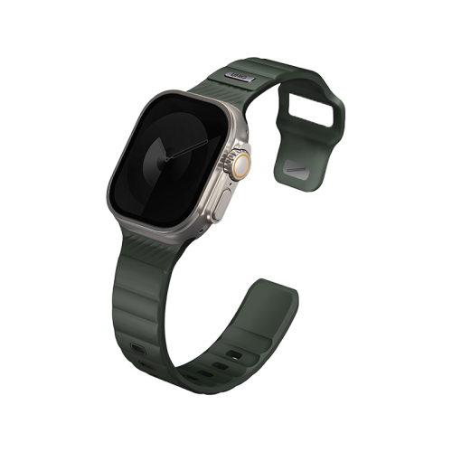 Uniq Stride FKM Strap For Apple Watch - Moss Green - سير ساعة ابل - يونيك