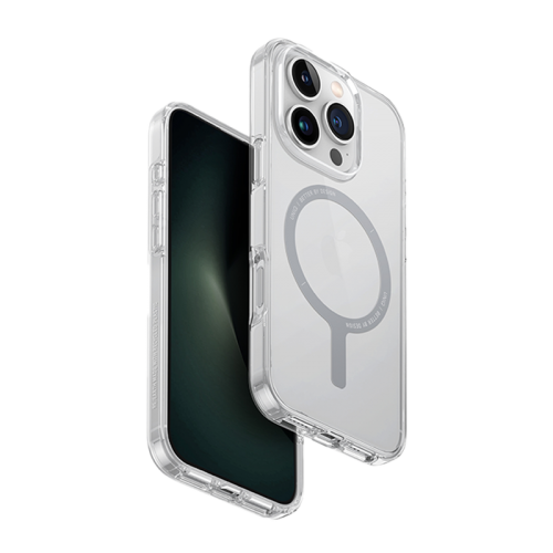 Uniq Hybrid Clario MagSafe Case for iPhone 16 Pro / 16 Pro Max – Lucent Clear - كفر حماية عالية - نحيف - يونيك - ماغ سيف - شفاف