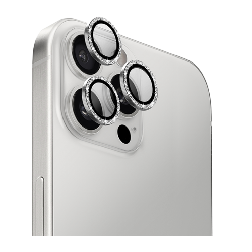 Uniq Optix Camera Lens Protector for iPhone 16 Pro & 16 Pro Max – Shimmery White - حماية لعدسة كاميرا الهاتف - حبات - يونيك