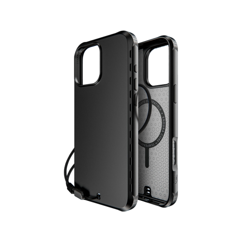 BBodyGuardz Paradigm Pro Case for iPhone 16 Pro / 16 Pro Max - Onyx -  كفر حماية عالية - ماغ سيف - مقاومه عاليه للصدمات - مع خيط علاقه