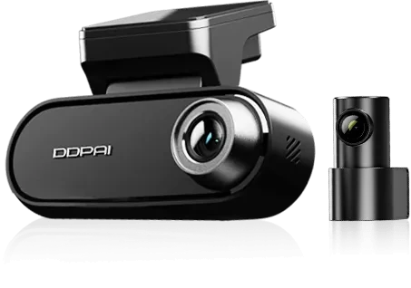 DDPAI Ultra 4k Dual Dashcam - كاميرا تصوير للسيارة  ( امامية + خلفية ) - 2 في 1 - عالية الجودة - بث مباشر - واي فاي - كفالة 12 شهر