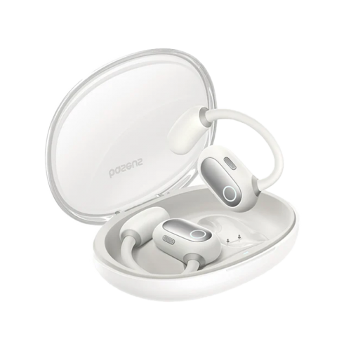 Baseus Eli Sport 1 Open-Ear Wireless Earphone - Stellar White -  سماعة رياضيه - بيسوس - بلوتوث - كفاله 12 شهر