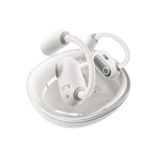 Baseus Eli Sport 1 Open-Ear Wireless Earphone - Stellar White -  سماعة رياضيه - بيسوس - بلوتوث - كفاله 12 شهر