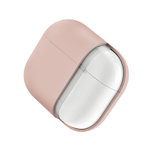 Uniq Lino Hybrid Liquid Silicon Airpods 4th Gen Case – Blush Pink - كفر حماية سماعة ابل ايربودز الجيل الرابع  - 2024 - يونيك