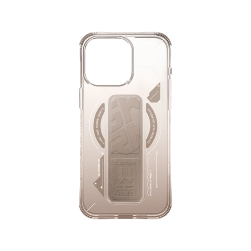 SkinArma Helio MagSafe Case With Grip Stand for iPhone16 Pro / 16 Pro Max - Gold [B] -  كفر حماية عالية - ماغ سيف - مع مغناطيس للسيارة ومسكة ستاند جانبي ورأسي