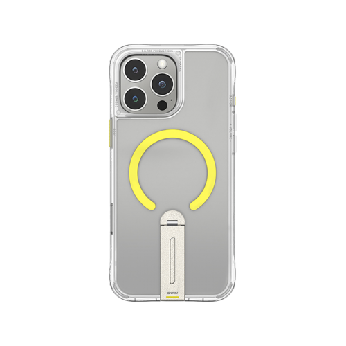 SkinArma Helix MagSafe Case With 360 Rotating Stand for iPhone 16 Pro / 16 Pro Max - Clear -  كفر حماية عالية - ماغ سيف - مع ستاند