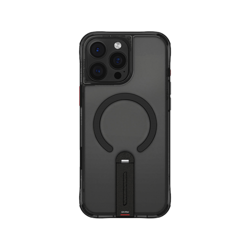 SkinArma Helix MagSafe Case With 360 Rotating Stand for iPhone 16 Pro / 16 Pro Max - Black -  كفر حماية عالية - ماغ سيف - مع ستاند