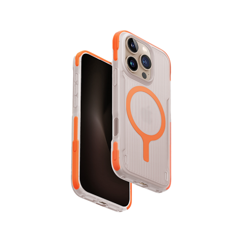 Uniq Combat Active MagSafe case for Apple iPhone 16 Pro / 16 Pro Max - Volt Orange - كفر حماية عالية - يونيك - ماغ سيف - مقاومه عاليه ضد الصدمات