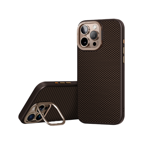 Uniq Hybrid Keva Max MagSafe case with Camera Stand for Apple iPhone 16 Pro / 16 Pro Max - Umber Brown [B]- كفر حماية عالية - يونيك - ماغ سيف + ستاند مكان الكاميرا