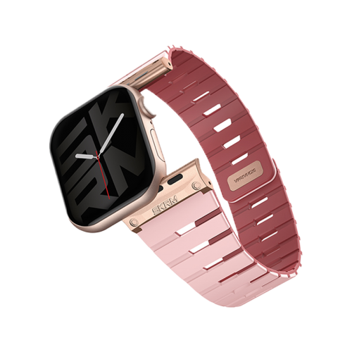 SkinArma Gemini Magnetic Watch Strap for Apple Watch 42/41/40MM - Pink Mauve [B] - سير ساعة أبل واتش