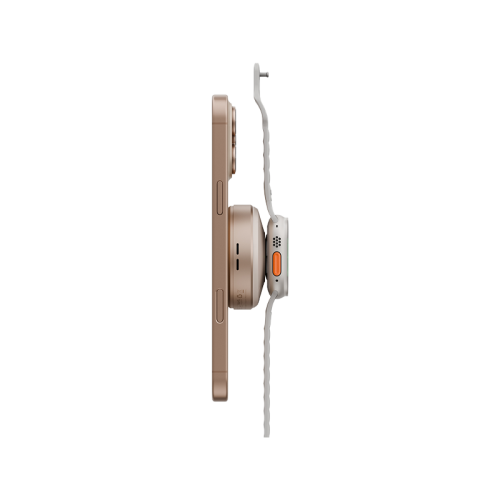 Energea MagDuo Arc 2 In 1 MagSafe Charger With Apple Watch Charger With Retractable USB-C Cable - Gold [B] - شاحن لاسلكي - 2 في 1 - انيرجيا - يشحن الايفون + ساعة ابل واتش في نفس الوقت - قوة تصل الى 15 واط