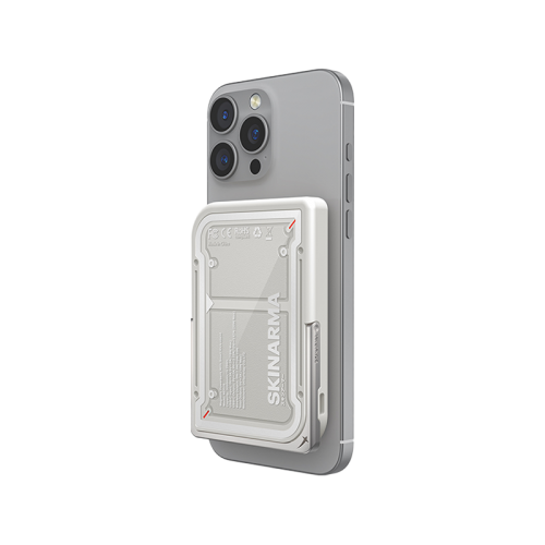 SkinArma Mecha Nexus USB-C 5000mAh Power Bank Built-In Kick Stand - Grey - بطارية متنقلة - ماغ سيف + ستاند - قوه 20 واط - سعة 5000 ملي امبير - كفالة 12 شهر