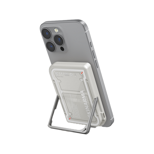 SkinArma Mecha Nexus USB-C 5000mAh Power Bank Built-In Kick Stand - Grey - بطارية متنقلة - ماغ سيف + ستاند - قوه 20 واط - سعة 5000 ملي امبير - كفالة 12 شهر