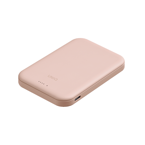 Uniq Lyden Lexa MagSafe USB-C PD 5000mAh Power Bank - Blush Pink - بطارية متنقلة - ماغ سيف - يونيك - قوه 20 واط - سعة 5000 ملي امبير - كفالة 12 شهر