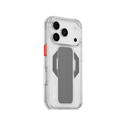 SkinArma Haxa MagSafe Case With Grip Stand for iPhone 17 - Clear [B]- سكين أرما كفر - سلسلة ايفون 17 - ماغ سيف - مسكة وستاند مغناطيس - شفاف