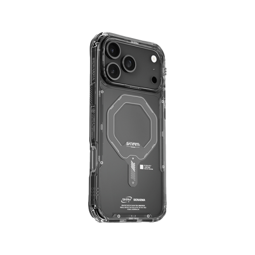 SkinArma Saido MagSafe Case for iPhone 17 - Graphite - سكين أرما كفر - سلسلة ايفون 17 - ماغ سيف - شفاف