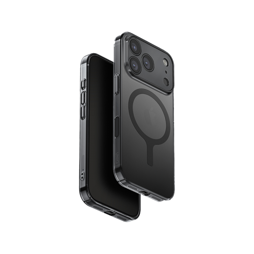 Uniq Airsuit Magsafe case for iPhone 17 - Glossy Smoke - كفر حمايه عاليه - يونيك - سلسلة ايفون 17 - ماغ سيف - شفاف