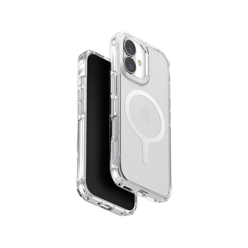 Uniq Hybrid Lifepro Xtreme MagSafe Case for iPhone 17 - Frost Clear / White - كفر حمايه عاليه - يونيك - سلسلة ايفون 17 - ماغ سيف - شفاف