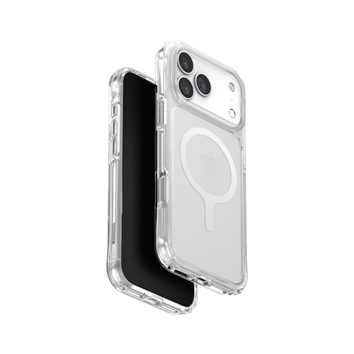 Uniq Hybrid Lifepro Xtreme MagSafe Case for iPhone 17 - Frost Clear / White - كفر حمايه عاليه - يونيك - سلسلة ايفون 17 - ماغ سيف - شفاف