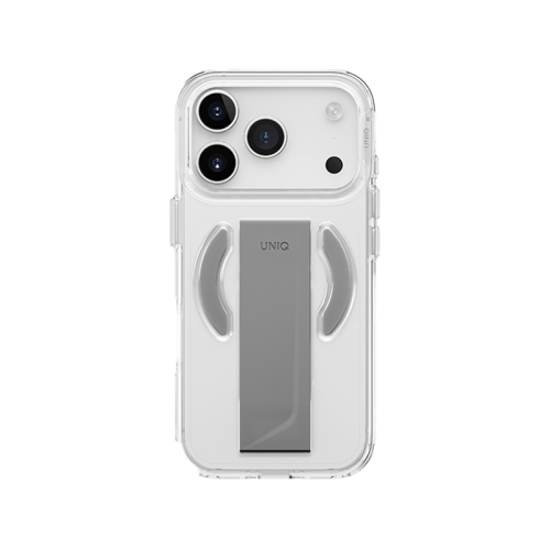 Uniq Hybrid Heldro Air MagSafe Case for iPhone 17 - Lucent Clear [B] - كفر حمايه عاليه - يونيك - سلسلة ايفون 17 - مع مسكه - ماغ سيف - شفاف