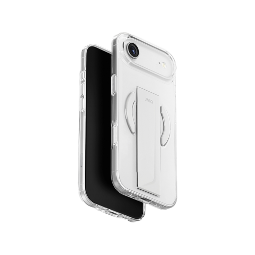 Uniq Hybrid Heldro Air MagSafe Case for iPhone 17 - Lucent Clear [B] - كفر حمايه عاليه - يونيك - سلسلة ايفون 17 - مع مسكه - ماغ سيف - شفاف