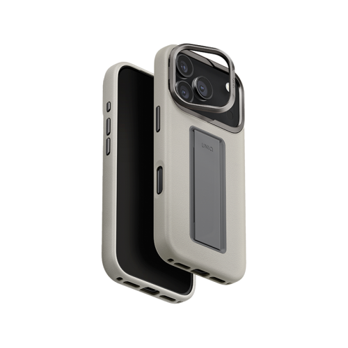 Uniq Hybrid Heldro Pro MagSafe Case for iPhone17 Pro / 17 Pro Max - Clay [B] - كفر حمايه عاليه - يونيك - سلسلة ايفون 17 - مع مسكه - ماغ سيف