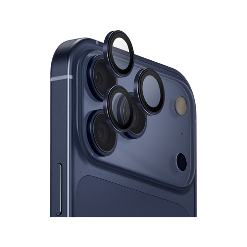 Uniq Optix Camera Lens Protector for iPhone 17 Pro & 17 Pro Max - Deep Navy - حماية لعدسة كاميرا الهاتف - حبات - ايفون 17 برو / 17 بروماكس - يونيك