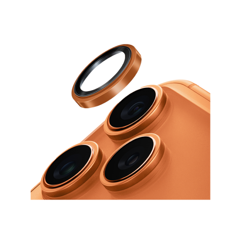 Uniq Optix Prime Stainless Steel Frame Sapphire Camera Lens Protector for iPhone 17 Pro & 17 Pro Max - Sunset Chrome - حماية لعدسة كاميرا الهاتف - حبات - 9 مللي - ايفون 17 برو / 17 بروماكس - يونيك