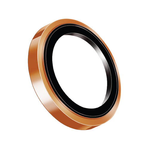 Uniq Optix Prime Stainless Steel Frame Sapphire Camera Lens Protector for iPhone 17 Pro & 17 Pro Max - Sunset Chrome - حماية لعدسة كاميرا الهاتف - حبات - 9 مللي - ايفون 17 برو / 17 بروماكس - يونيك