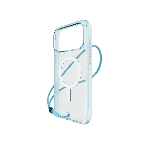 BodyGuardz Ace Pro MagSafe Case for iPhone 17/Pro / 17 Pro Max - Sky Blue [B] - كفر حمايه عاليه مع علاق - سلسلة ايفون 17 - مع مسكه - ماغ سيف