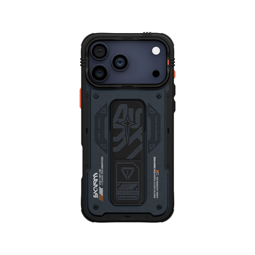 SkinArma Aegis MagSafe Case for iPhone17 Pro / 17 Pro Max - Blue [B]- سكين أرما كفر - سلسلة ايفون 17 - ماغ سيف - مسكة وستاند مغناطيس